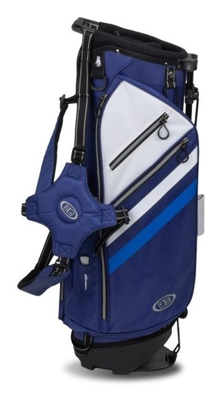 U.S. Kids Golf TS5-66 Stand Bag 33", Navy/White