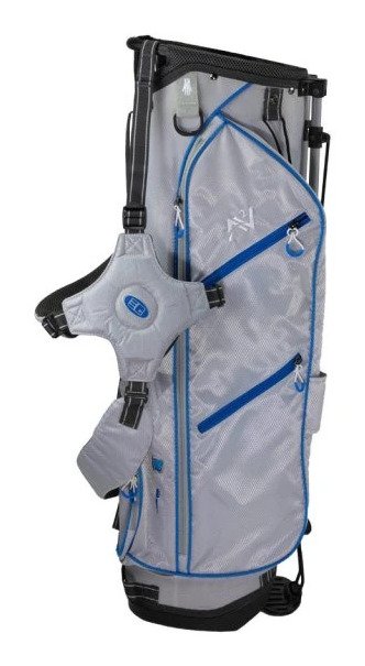 U.S. Kids Golf ULW-60 AV2 Stand Bag, Grau/Blau