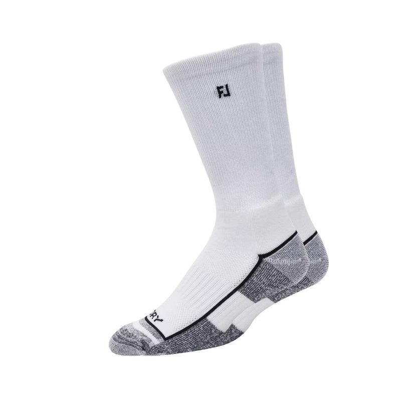 FootJoy ProDry Crew Herren Socken, 1Paar, weiß
