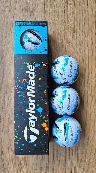 TaylorMade SpeedSoft Ink Golfbälle, mix colors (blau, grün, orange, pink)
