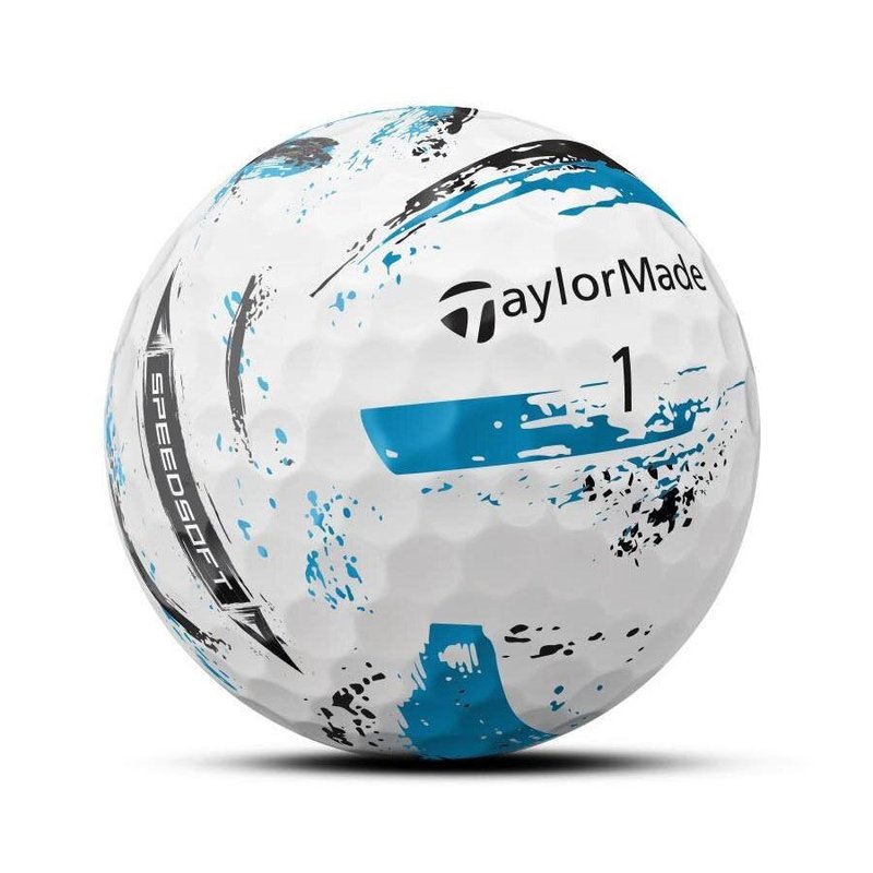 TaylorMade SpeedSoft Ink Golfbälle, mix colors (blau, grün, orange, pink)