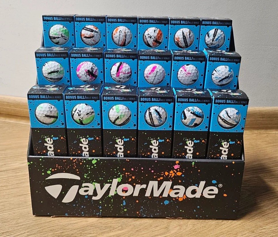TaylorMade SpeedSoft Ink Golfbälle, mix colors (blau, grün, orange, pink)