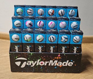 TaylorMade SpeedSoft Ink Golfbälle, mix colors (blau, grün, orange, pink)