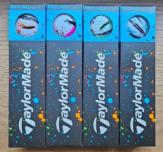 TaylorMade SpeedSoft Ink Golfbälle, mix colors (blau, grün, orange, pink)