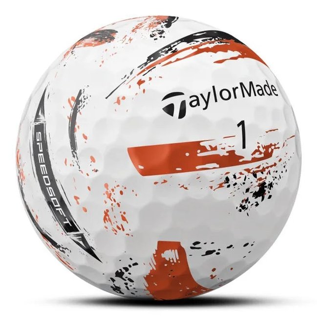 TaylorMade SpeedSoft Ink Golfbälle, mix colors (blau, grün, orange, pink)