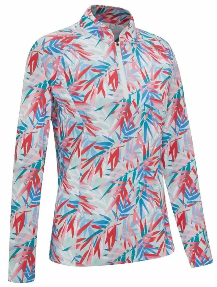 Ping Arwen Printed Longsleeve Damen Poloshirt, tropic refreat