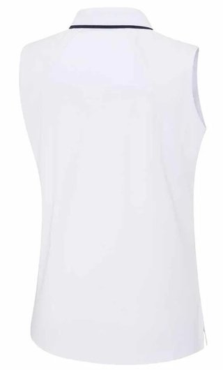Ping Eben Sleeveless Damen Poloshirt, weiss
