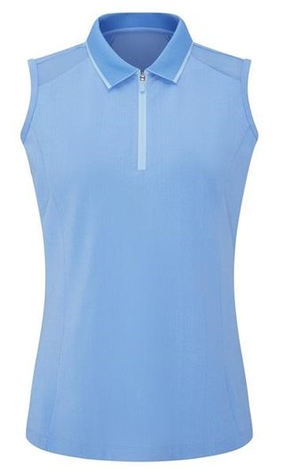 Ping Eben Sleeveless Damen Poloshirt, blau