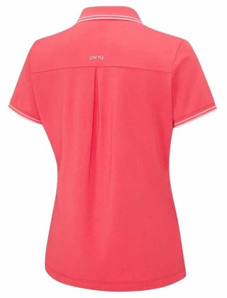 Ping Viviana Tipped Damen Poloshirt, paradise pink