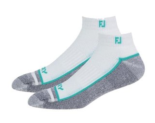 FootJoy ProDry Sport Herren Socken, 1Paar, weiss/mint