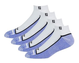 FootJoy ProDry Sport Herren Socken, 1Paar, weiss/lila