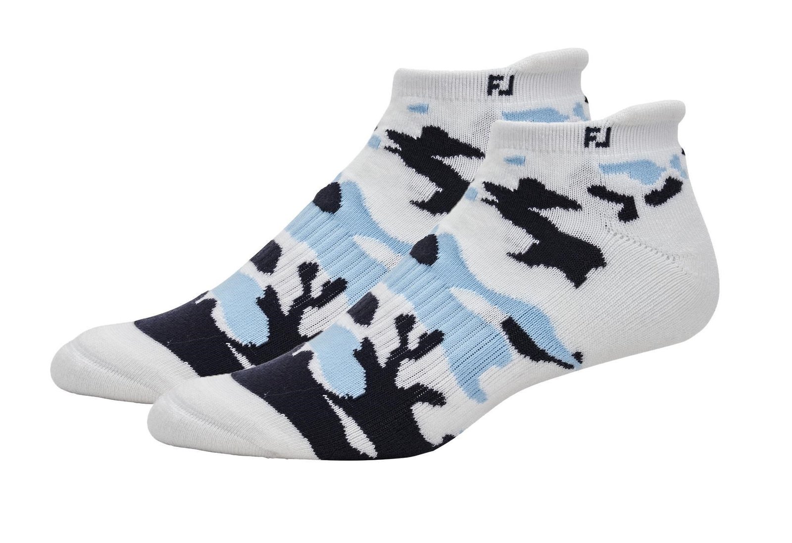 FootJoy ProDry Roll-Tab Herren Socken, Weiß Camo