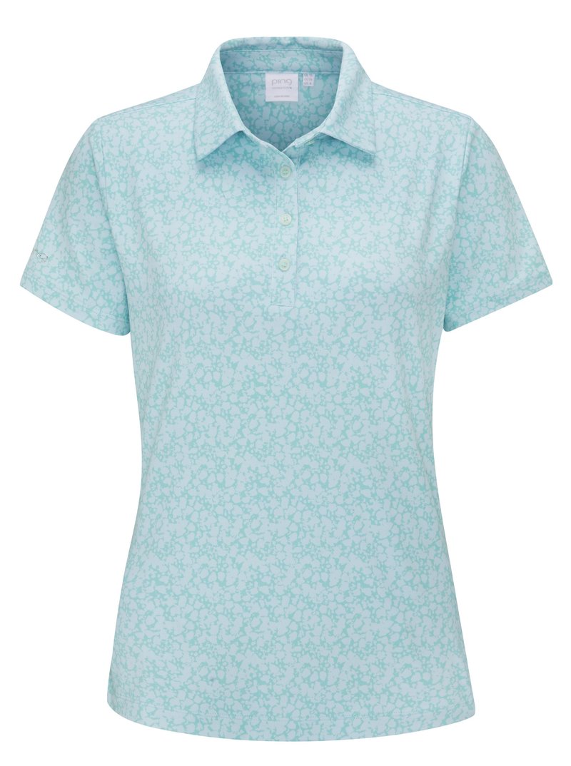Ping  Aeria Printed Damen Poloshirt, splash