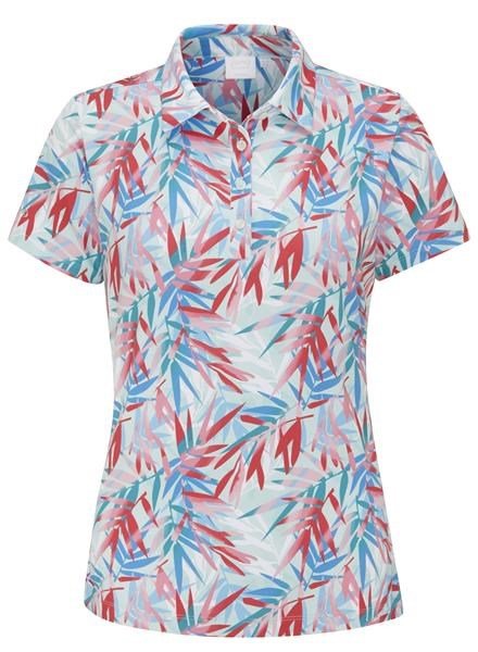Ping  Aeria Printed Damen Poloshirt, tropic retreat