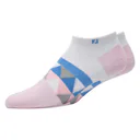 FootJoy ProDry Lightweight Low-Cut Fashion Damen Socken, weiß/hellrosa/blau