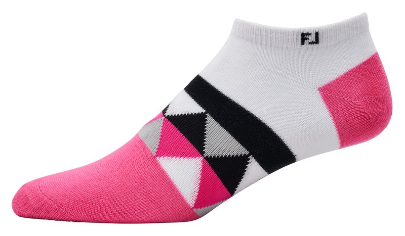 FootJoy ProDry Lightweight Low-Cut Fashion Damen Socken, weiß/pink/schwarz