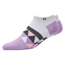 FootJoy ProDry Lightweight Low-Cut Fashion Damen Socken, weiß/lila/grau