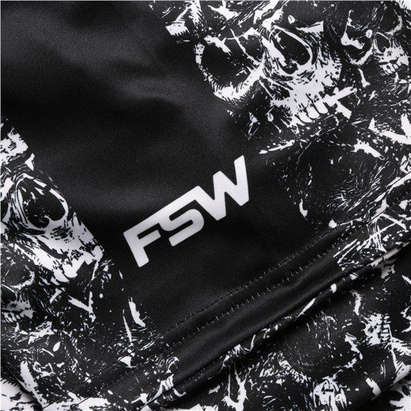 Fashion Sports Wear Skulls Herren Poloshirt, schwarz