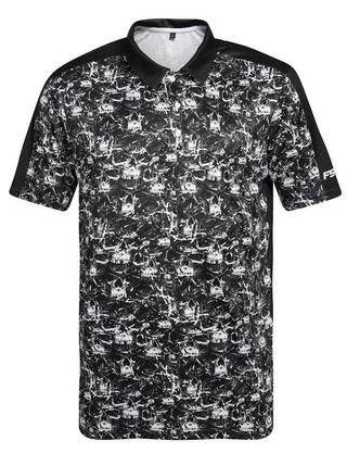 Fashion Sports Wear Skulls Herren Poloshirt, schwarz