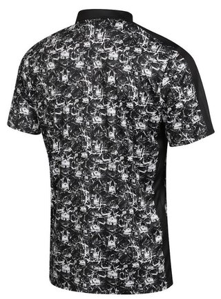 Fashion Sports Wear Skulls Herren Poloshirt, schwarz