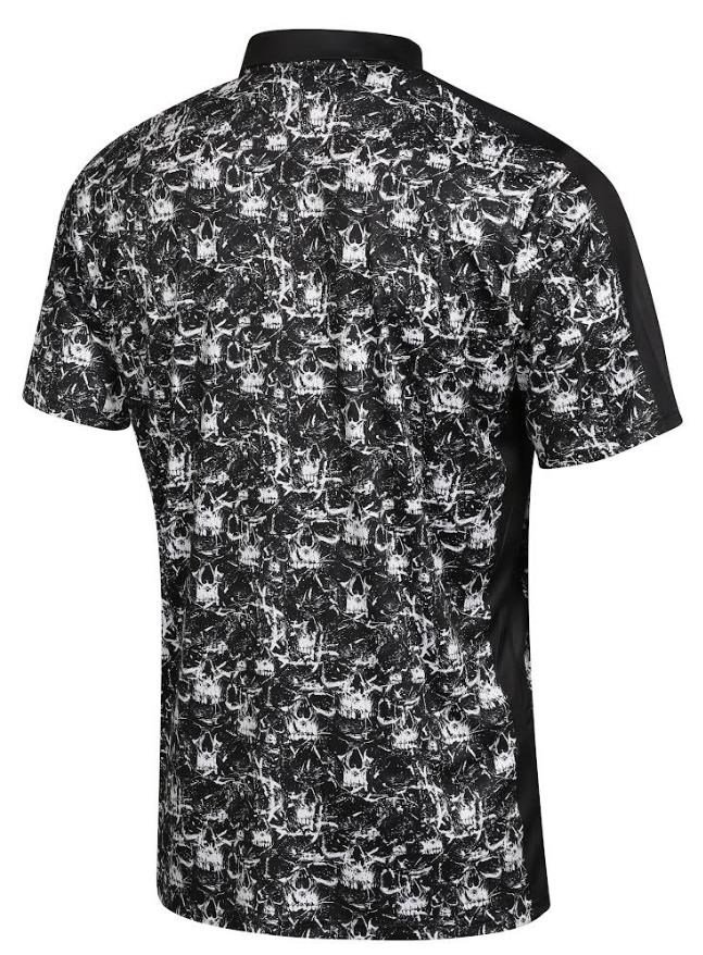 Fashion Sports Wear Skulls Herren Poloshirt, schwarz
