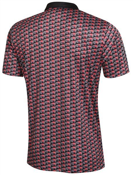 Fashion Sports Wear Nairobi Herren Poloshirt, schwarz/rosa