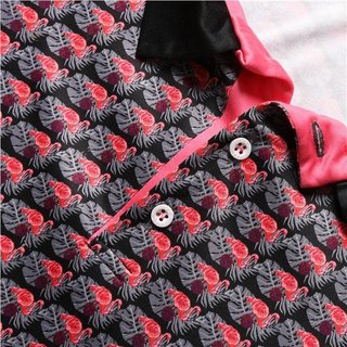 Fashion Sports Wear Nairobi Herren Poloshirt, schwarz/rosa