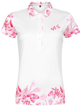 Fashion Sports Wear Tirana Pink Damen Poloshirt, weiss/rosa