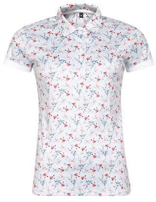 Fashion Sports Wear Malaga Damen Poloshirt, grau/rot