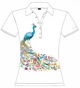 Fashion Sports Wear Valencia Damen Poloshirt, weiss