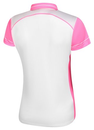 Fashion Sports Wear Accra Pink Damen Poloshirt, weiss/rosa