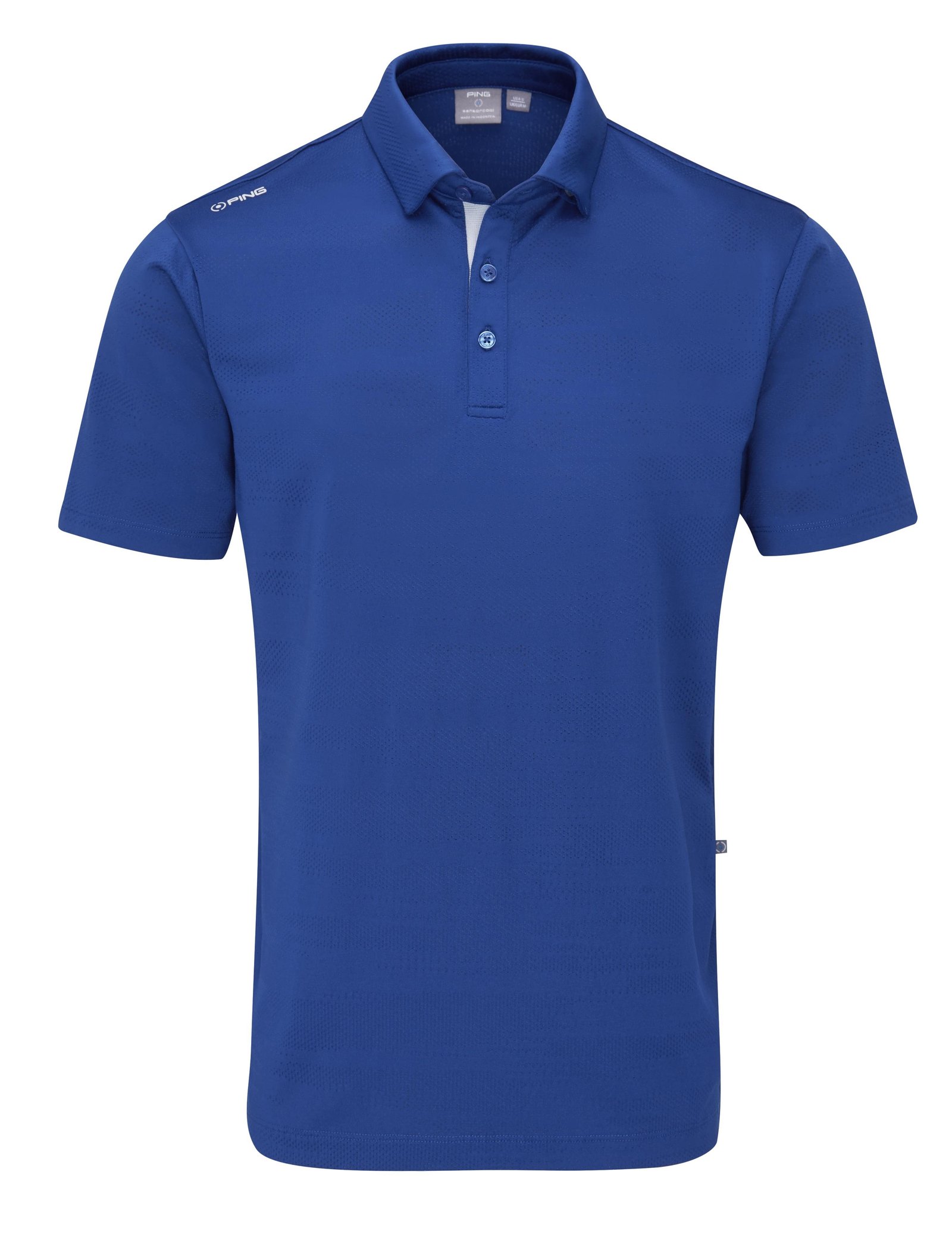 Ping Claude Camo Mesh Herren Poloshirt, inky