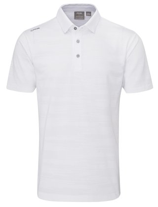 Ping Claude Camo Mesh Herren Poloshirt, weiss