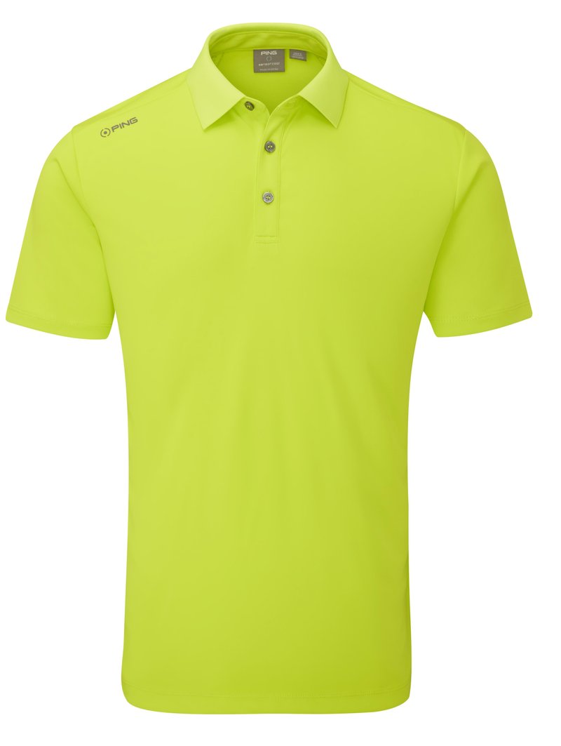 PING Lindum Herren Poloshirt, Lime