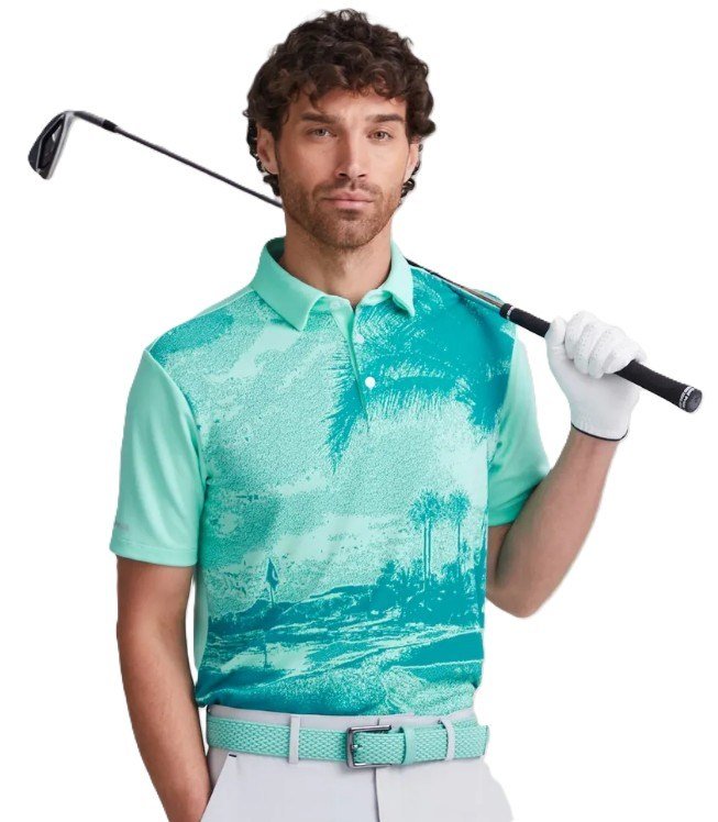 Ping Orlando Herren Poloshirt, baltic sea multi