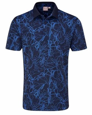 Ping Orlando Herren Poloshirt, navy/bright cobalt