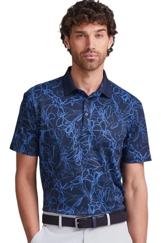 Ping Orlando Herren Poloshirt, navy/bright cobalt