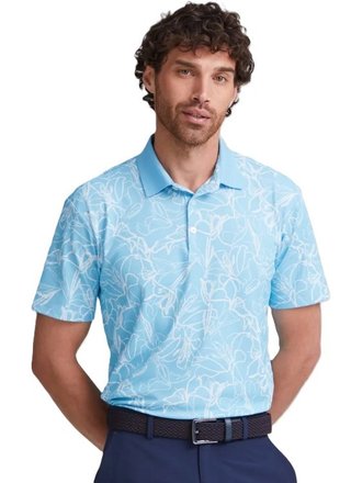 Ping Orlando Herren Poloshirt, baltic sea/white
