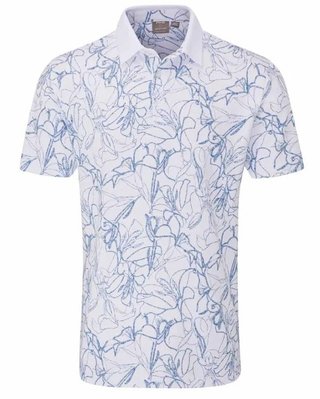 Ping Orlando Herren Poloshirt, white/stellar