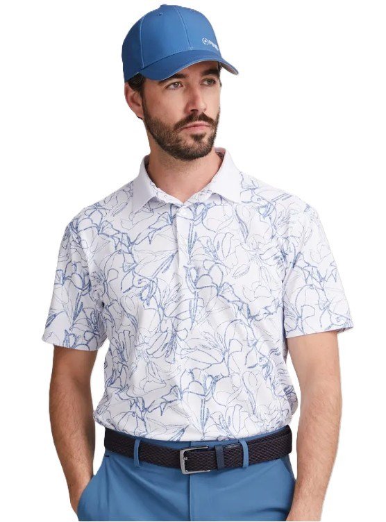 Ping Orlando Herren Poloshirt, white/stellar