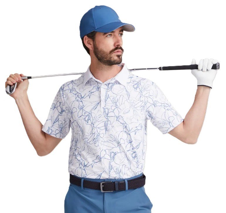 Ping Orlando Herren Poloshirt, white/stellar
