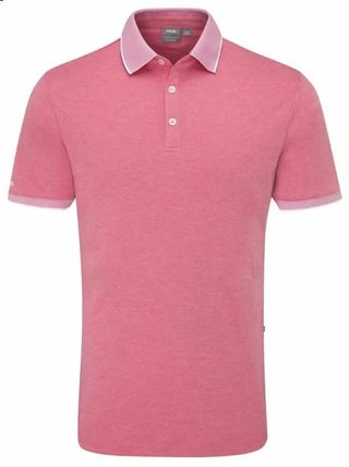 Ping Gideon Herren Poloshirt, rhapsody pink marl