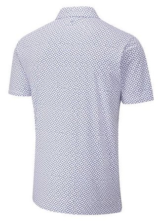 Ping Ephron Printed Herren Poloshirt, weiss/rosa haze multi