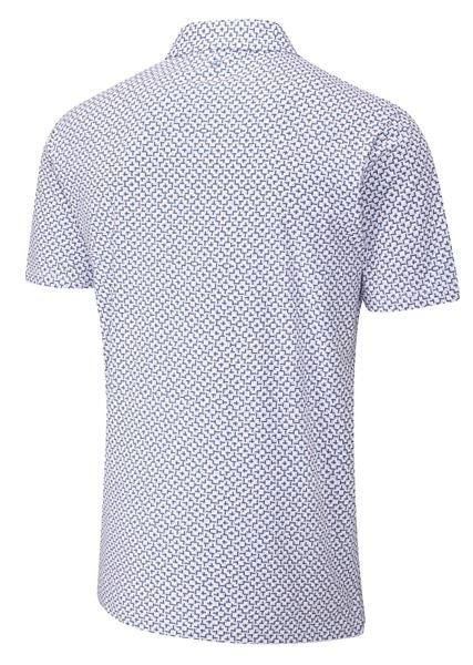Ping Ephron Printed Herren Poloshirt, weiss/rosa haze multi