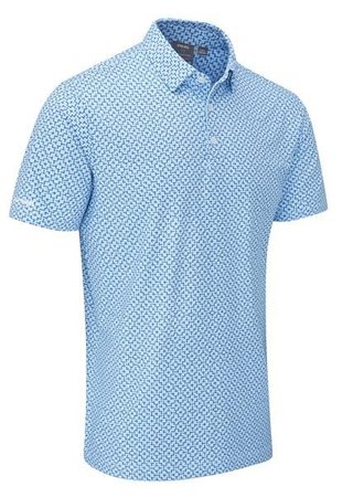 Ping Ephron Printed Herren Poloshirt, baltic sea multi