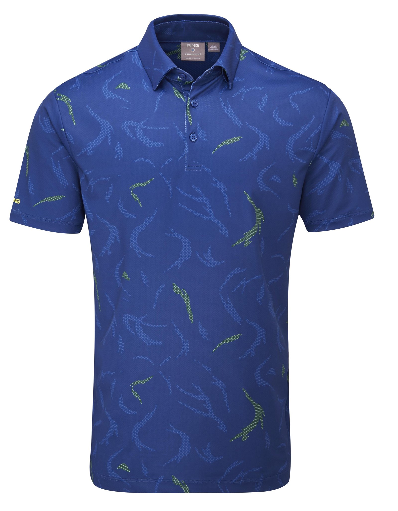 Ping Ephron Printed Herren Poloshirt, inky multi