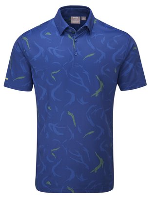 Ping Ephron Printed Herren Poloshirt, inky multi