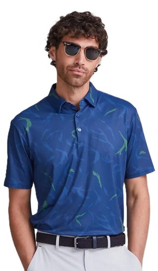 Ping Ephron Printed Herren Poloshirt, inky multi
