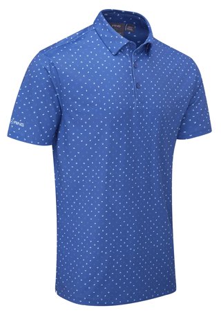 Ping Ephron Printed Herren Poloshirt, bright cobalt multi