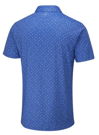 Ping Ephron Printed Herren Poloshirt, bright cobalt multi